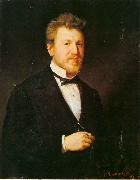 Gyula Benczur Portrait of odon Eder oil painting